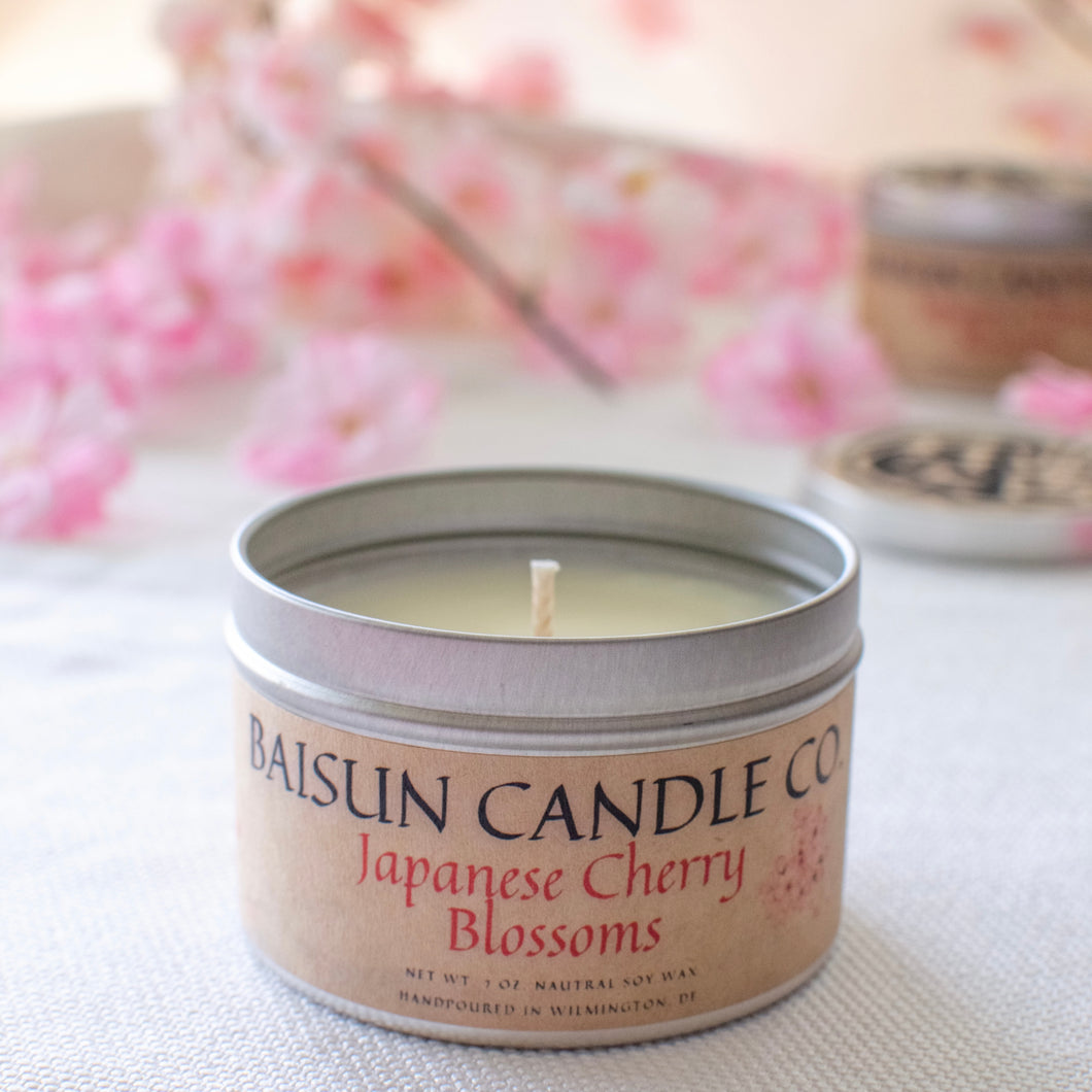 Japanese Cherry Blossoms- Scented Candle
